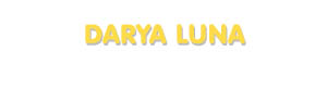 Der Vorname Darya Luna